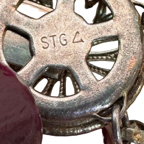 Vintage Multi-Strand Freshwater Pearl Necklace Sterling Silver Filigree 60s - Picture 3 of 9